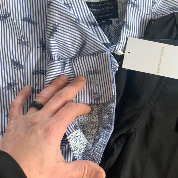 2 brand new button down long sleeve dress shirts - Picture 3 of 4